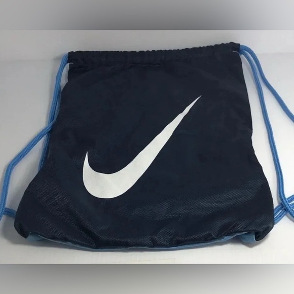 Nike UNC Drawstring BackPack Navy / Baby Blue - Picture 1 of 4